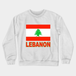 The Pride of Lebanon - Lebanese Flag Design Crewneck Sweatshirt